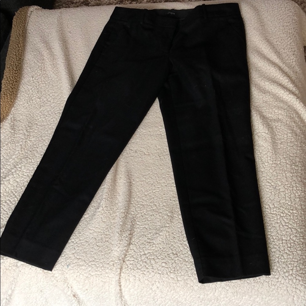 JCrew City Fit cropped wool trouser